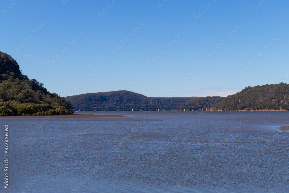Hawkesbury River view from Mooney Mooney, NSW, Australia.