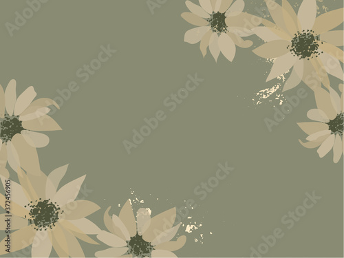 Abstract floral pattern design 