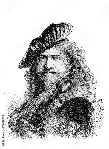 Rembrandt, was a Dutch draughtsman, painter, and printmakerin the old book Encyclopedic dictionary by A. Granat, vol. 8, S. Petersburg, 1903