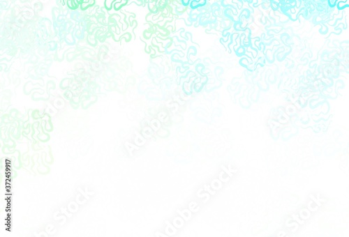 Light Green vector texture with abstract forms.