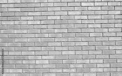 New gray decorative brick wall close