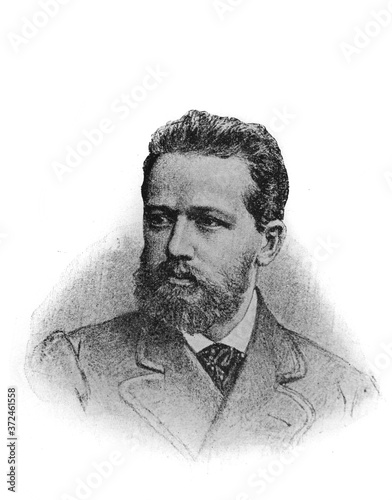 Pyotr Ilyich Tchaikovsky, was a Russian composer of the Romantic period in the old book Biographies of famous composers by A. Ilinskiy, Moscow, 1904