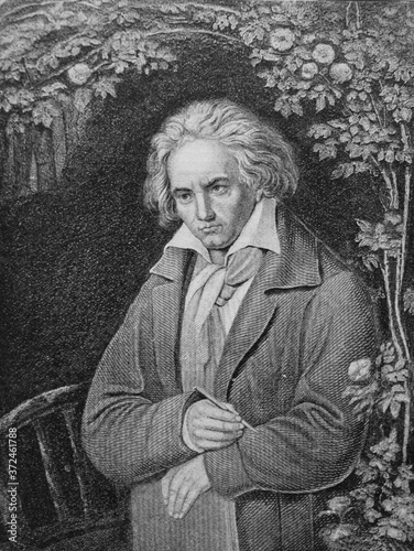 Ludwig van Beethoven, was a German composer and pianist in the old book Biographies of famous composers by A. Ilinskiy, Moscow, 1904