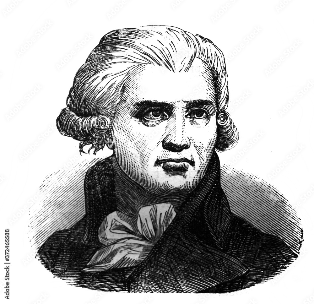 Georges Danton, was a leading figure in the early stages of the French Revolution in the old book Encyclopedic dictionary by A. Granat, vol. 3, S. Petersburg, 1896