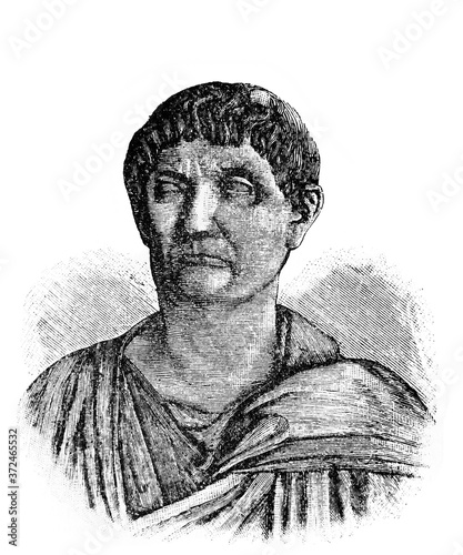 Diocletian, was a Roman emperor in the old book Encyclopedic dictionary by A. Granat, vol. 3, S. Petersburg, 1896 photo