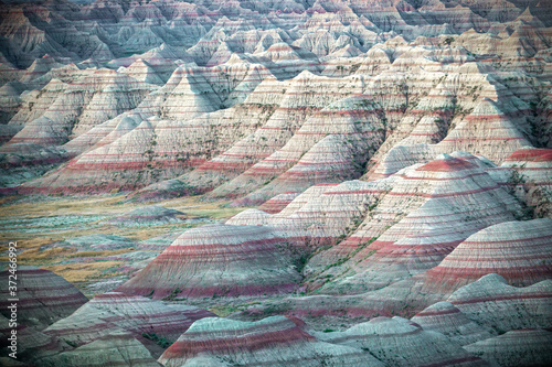 Bild auf Leinwand Rock Formations in the South Dakota Badlands
