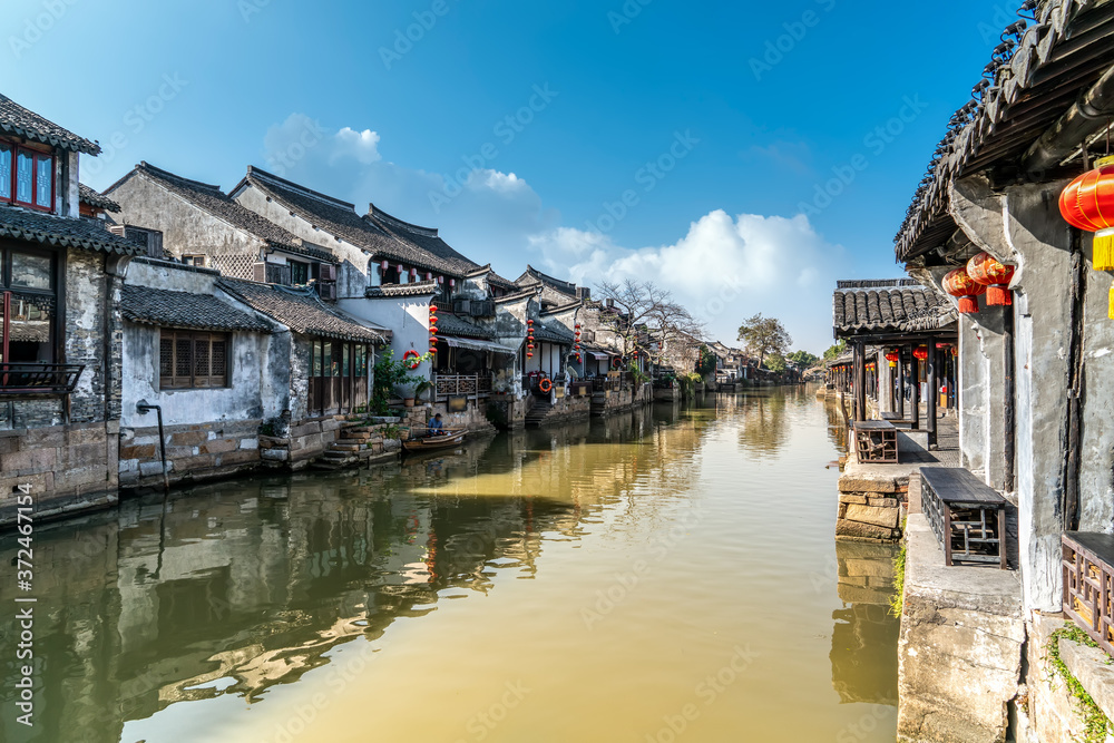 Houses and rivers in Xitang ancient town