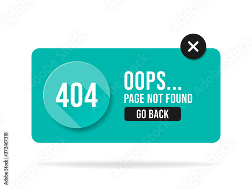 404 error page not found speech. Pop up errors window.