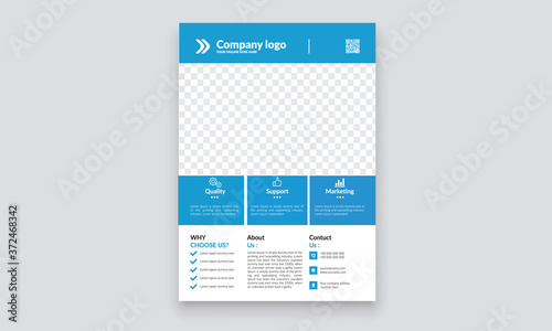 corporate business flyer design template 