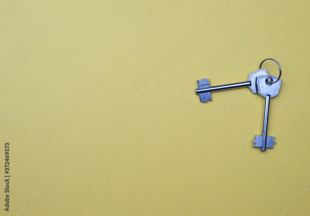 Key with house symbol. Real estate concept Key with house symbol. Real estate concept