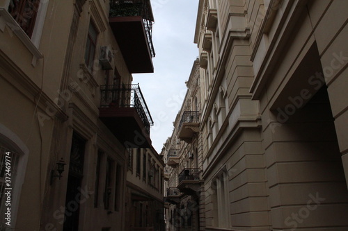narrow street in the old town, Azerbaijan