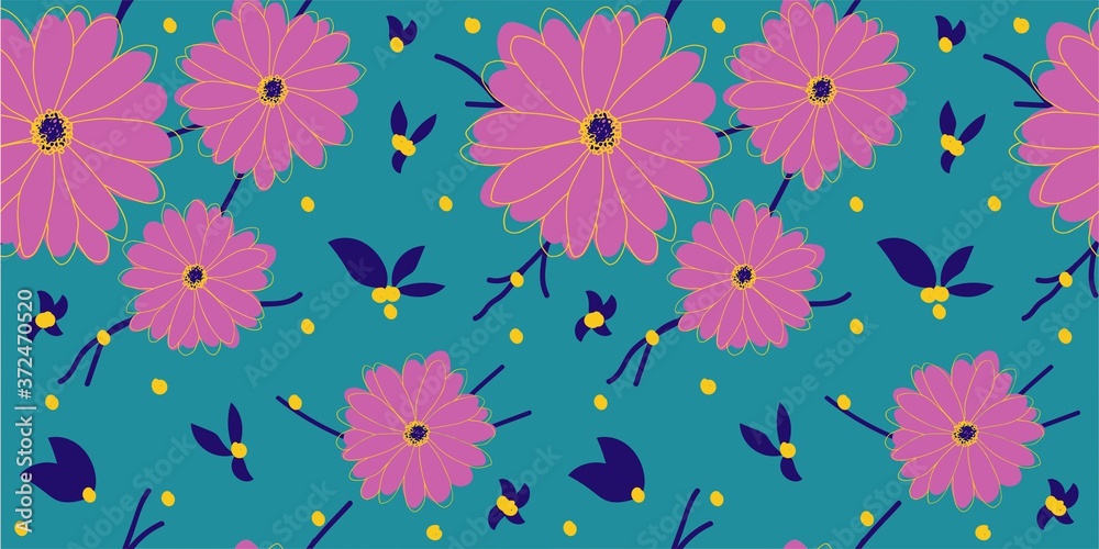 seamless background with pink flowers seamless background with pink flowers