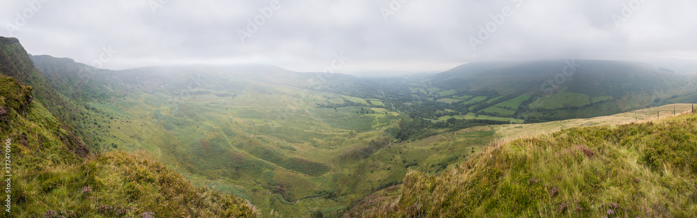 Panorama of Brecon Beacons National Park in Wales. Panorama of Brecon Beacons National Park in Wales.