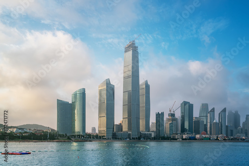 Skyline of modern urban architectural landscape in Qingdao © 昊 周