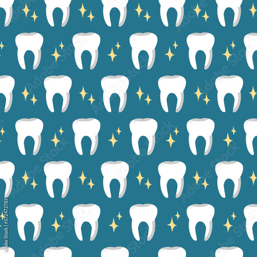 Dentist background. Texture of tooth pattern. Illustration of dentist pattern background vector.