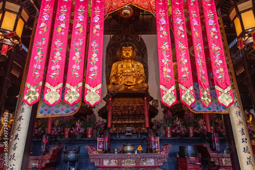 Jade Buddha temple, Shanghai, China. 02/05/2019. it is the most important Buddhist temple in Shanghai