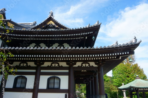 Japan. Kannon-do (Main hall) of Hesedera temple commonly called the Hase-kannon is one of the Buddhist temples in the city of Kamakura in Kanagawa Prefecture