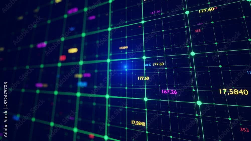 Digital fly code background loop. Big Data code network. 3D 4K loop animation. Blue version. Digital fly code background loop. Big Data code network. 3D 4K loop animation. Blue version.