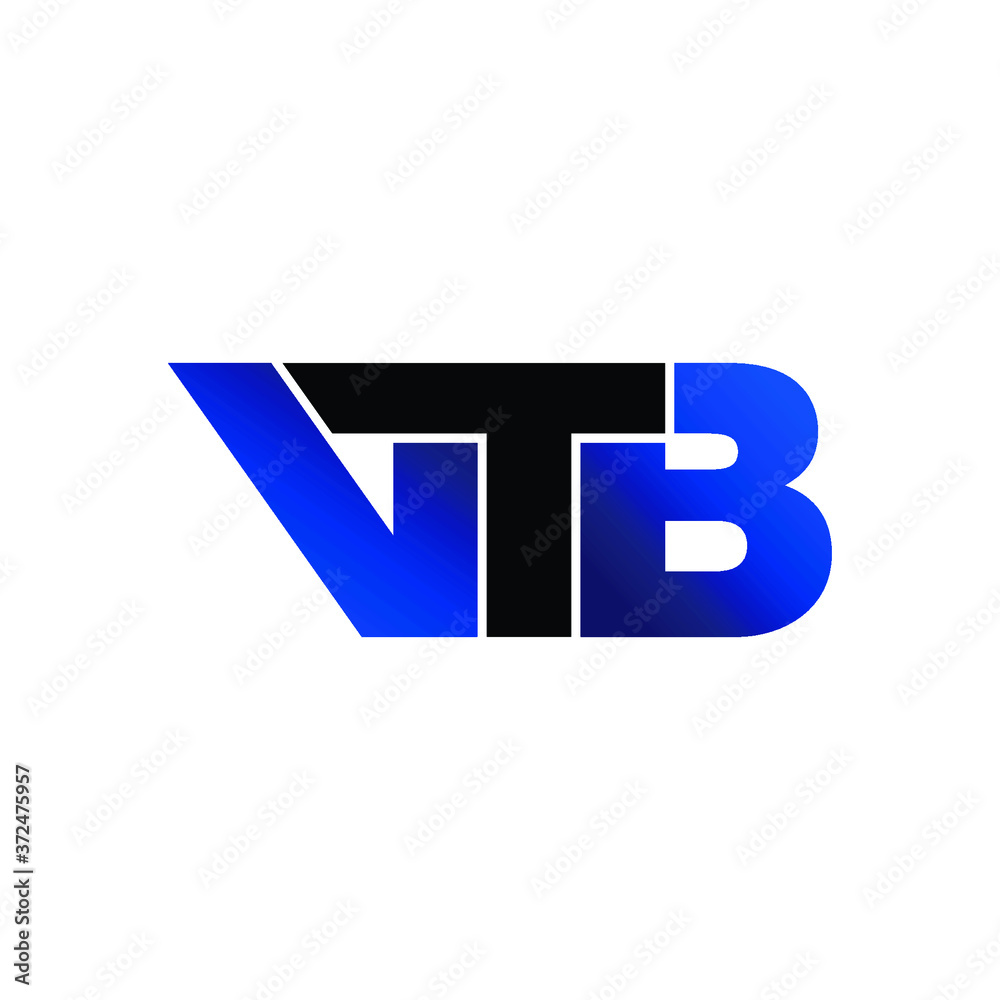 VTB letter monogram logo design vector VTB letter monogram logo design vector