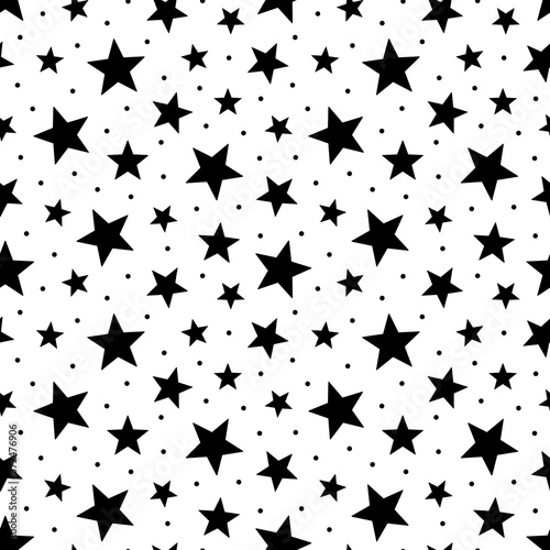 Star seamless pattern. Stars background for prints. Vector illustration