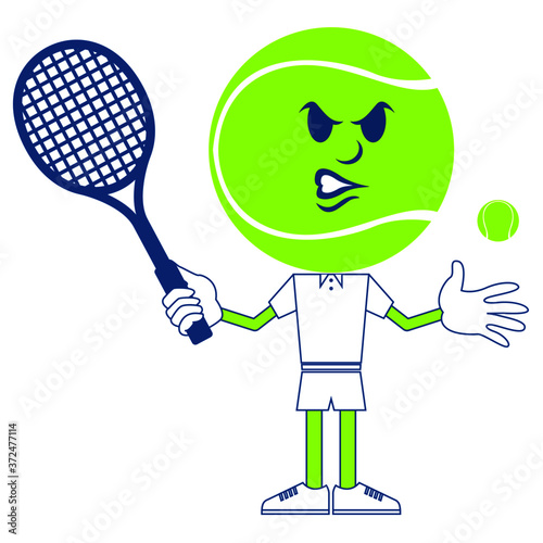Tennis Mascot