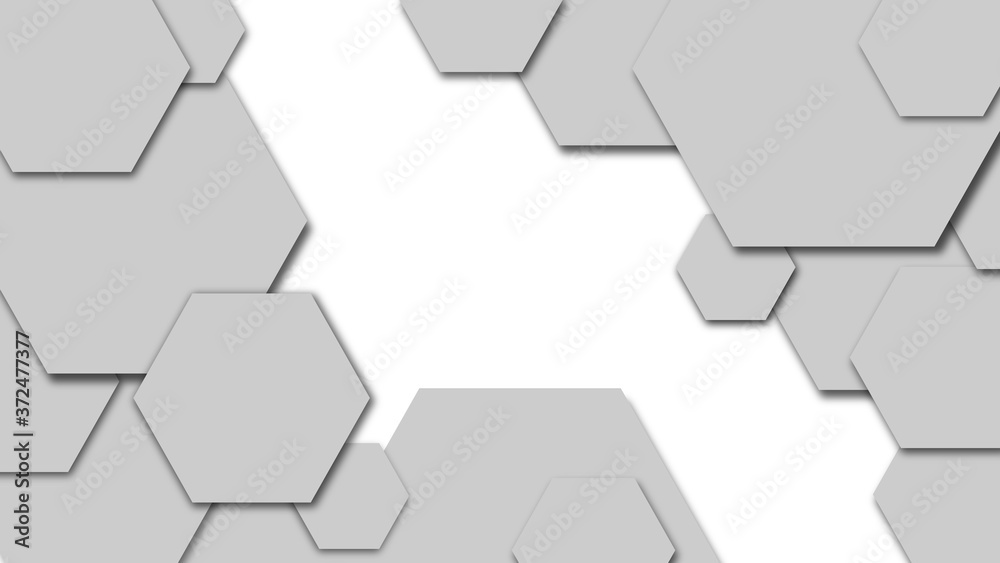 Gray background with polygon shapes with text space in the center Gray background with polygon shapes with text space in the center