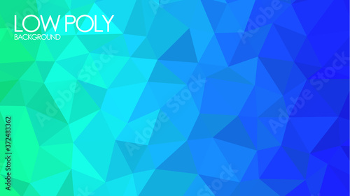 low poly crystal glass rainbow gradient abstract background wallpaper vector graphic design