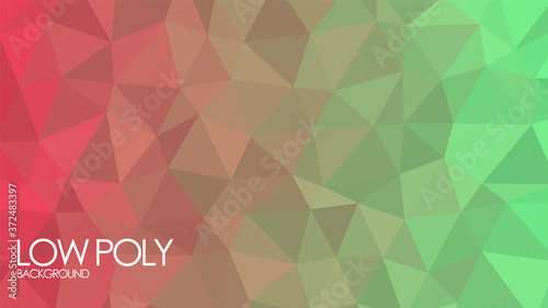 low poly crystal glass rainbow gradient abstract background wallpaper vector graphic design