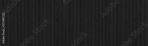 Panorama of Black zinc plate with wood pattern texture and seamless background