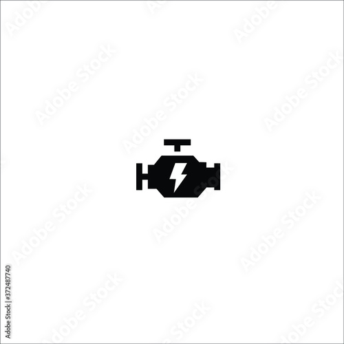 Injector. Detail of the car. car service. car repair vector icons