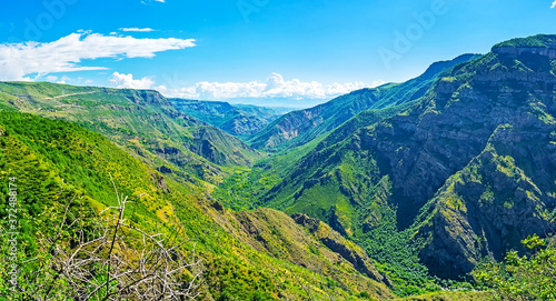 The Vorotan river gorge, Halidzor, Syunik Province, Armenia photo