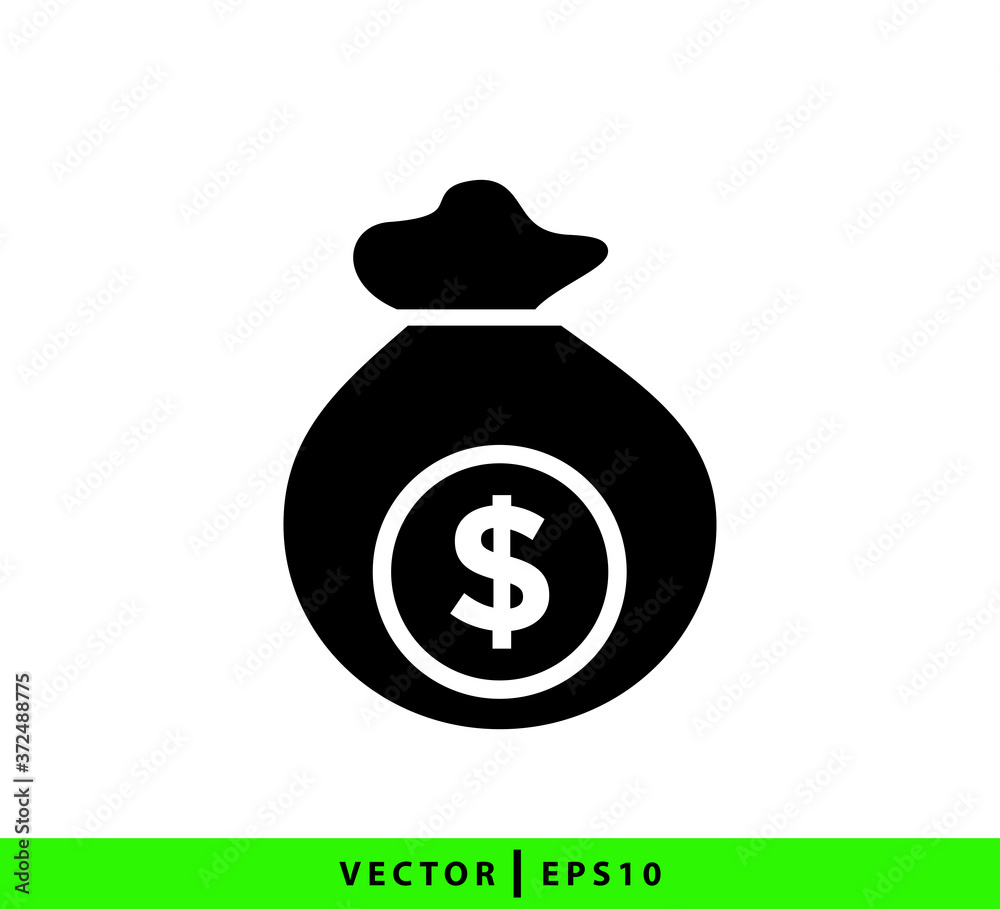 Money bag icon vector logo template illustration Money bag icon vector logo template illustration