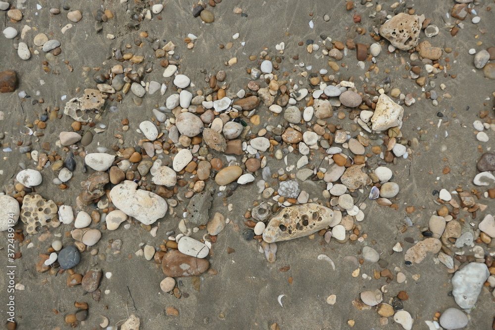 cailloux de plage Stock Photo | Adobe Stock