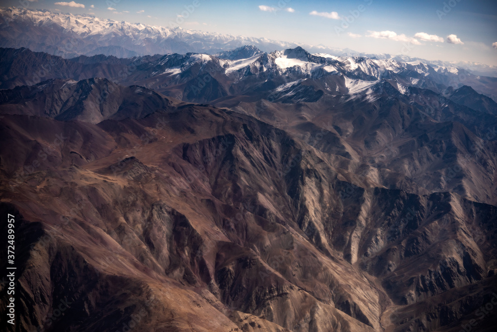 Beautiful scenery snow mountain Himalaya, India