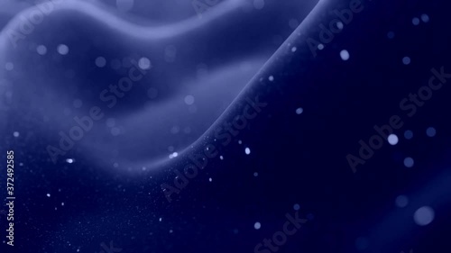Wallpaper Mural Stylish festive black bg. Fantastical abstract looped background, waves move on glossy surface like landscape made of liquid blue wax with sparkles. Beautiful soft background with smooth animation 4k Torontodigital.ca