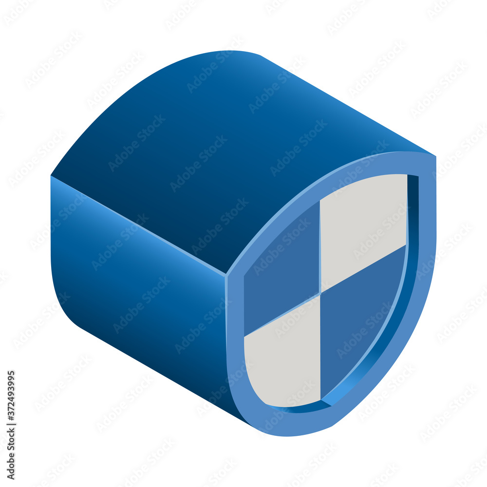 Banking & finance, Protection, Isometric 3D icon. Banking & finance, Protection, Isometric 3D icon.