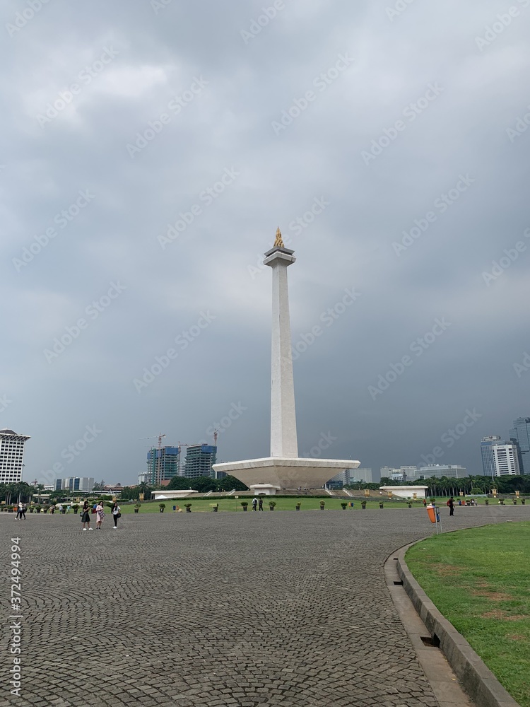 Monumen Nasional, place Merdeka à Jakarta, Indonésie	
