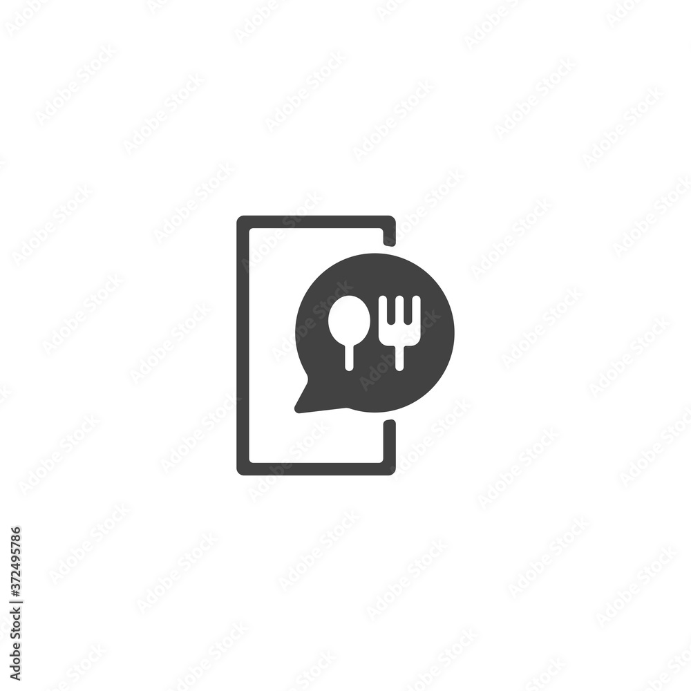 Fototapeta premium food delivery icon vector illustration