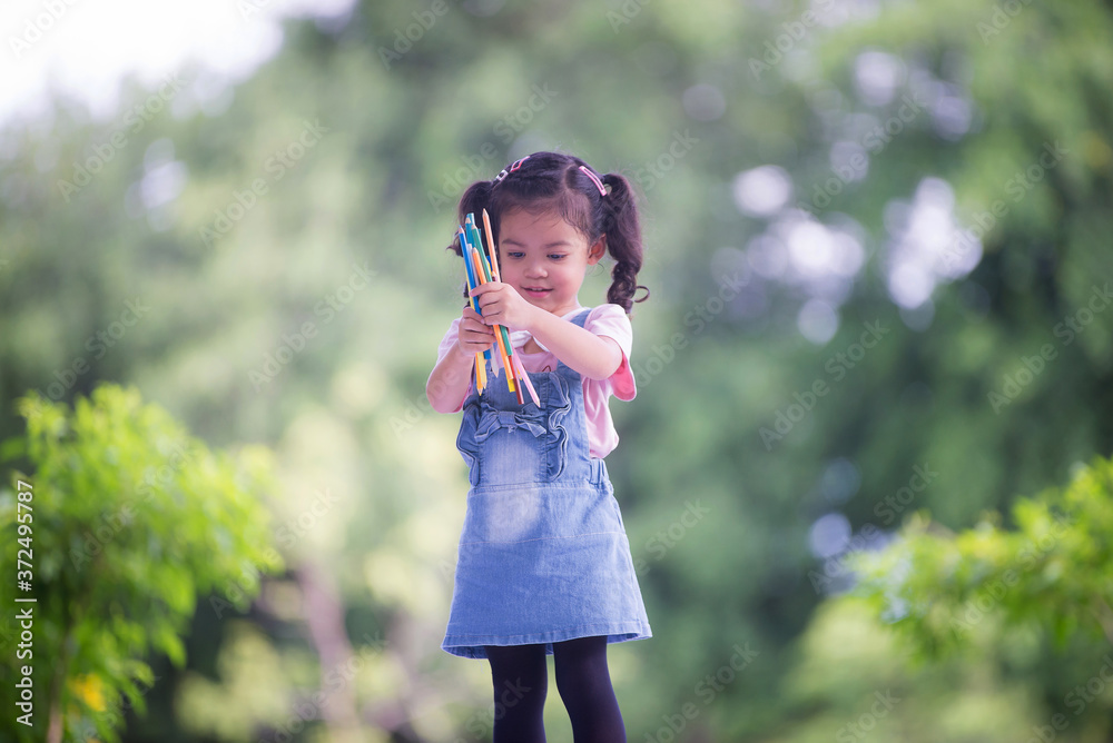 Little children are having fun learning new things. Children in kindergarten age Little children are having fun learning new things. Children in kindergarten age