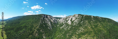 Aerial view of Zadielska dolina valley in Slovakia