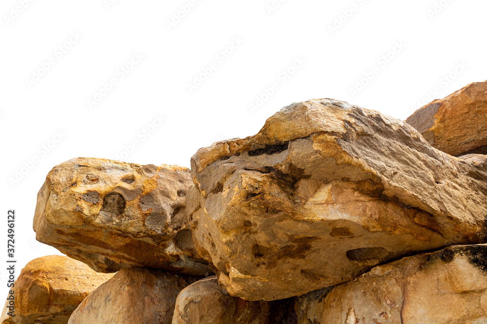 mountain rock isolated on white background. mountain rock isolated on white background.
