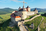Aerial view of Krasna Horka castle in Slovakia