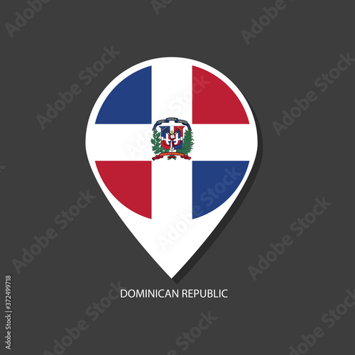 Free Download Dominican Republic flag Vector marker with flags. - GFXLoad