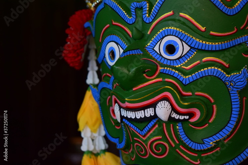 Mask in literature from Thailand.