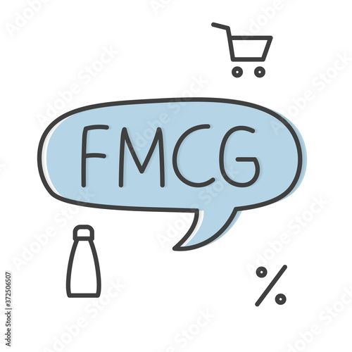 FMCG (Fast Moving Consumer Goods) concept- vector illustration