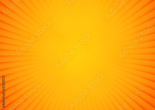 Bright orange and yellow rays vector background