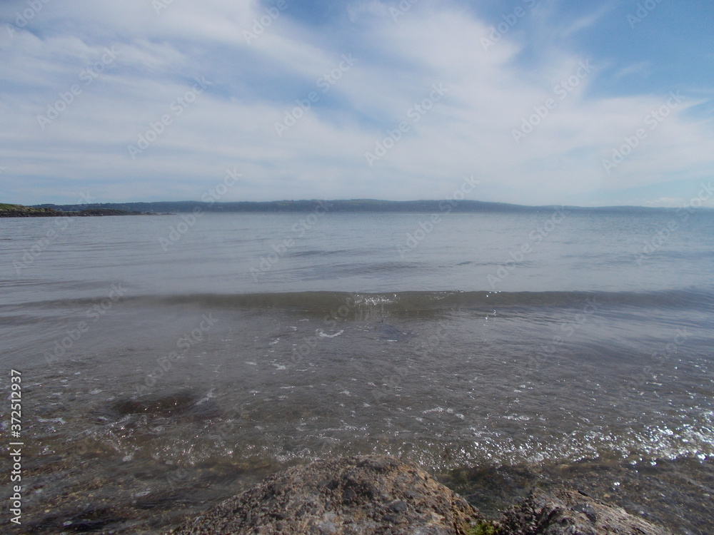 beach in the morning
