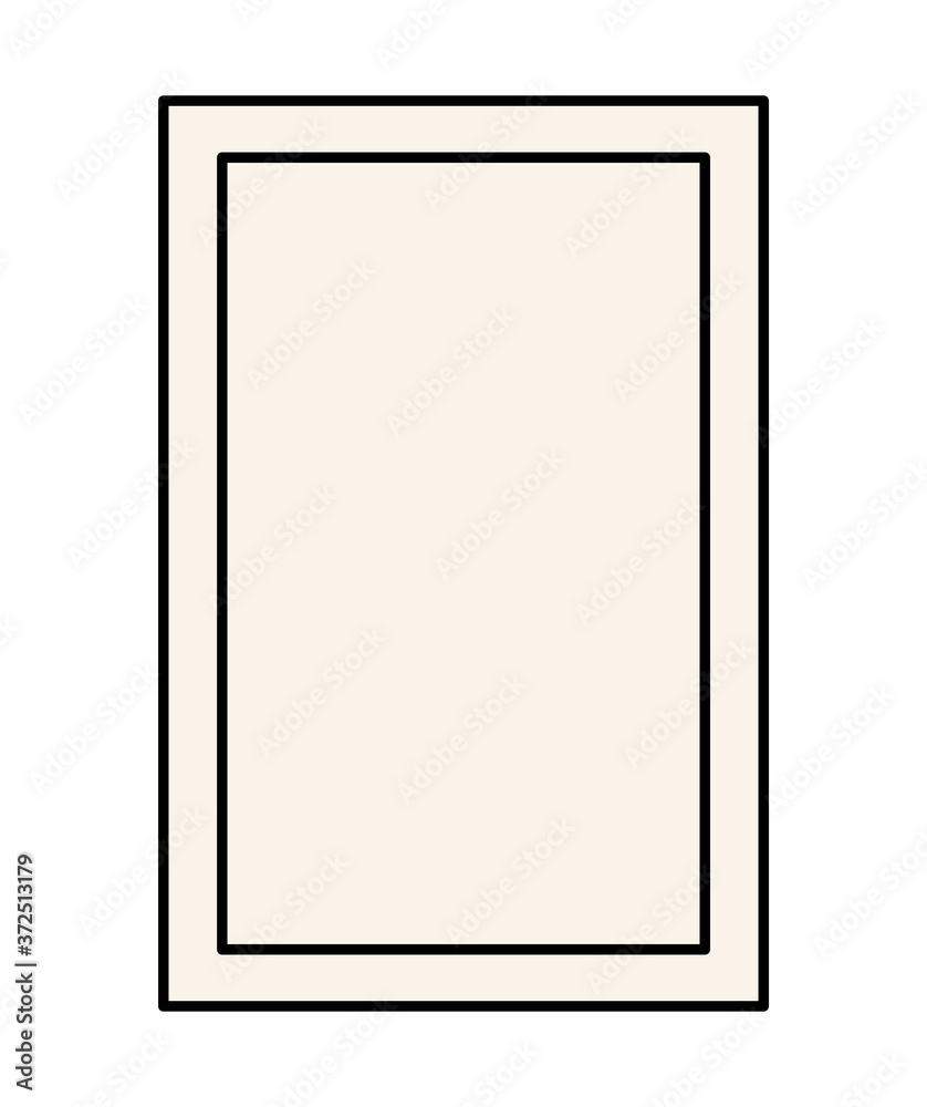 Fototapeta premium black ornament frame in rectangle shaped design of Decorative element theme Vector illustration