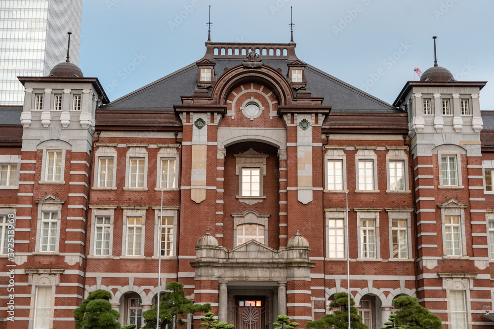 Tokyo Station, the largest railway station in Japan.