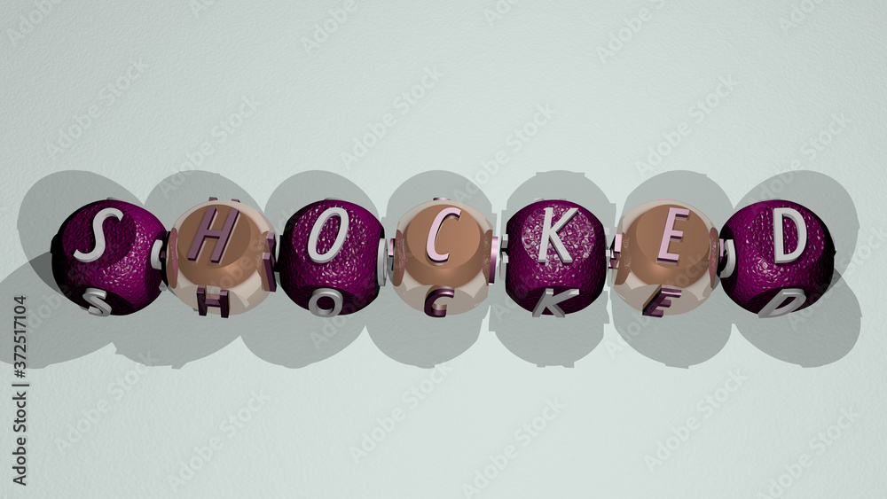 crosswords of shocked arranged by cubic letters on a mirror floor, concept meaning and presentation for background and woman crosswords of shocked arranged by cubic letters on a mirror floor, concept meaning and presentation for background and woman